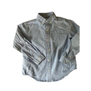 Janie & Jack Blue Button Down Shirt size 5